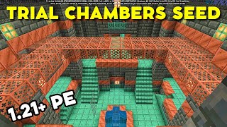 Best Minecraft TRIAL CHAMBER SEED Bedrock 121 Seeds Minecraft 121 Bedrock [upl. by Shana109]