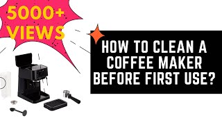 DeLonghi Stilosa EC230BK  How To Clean A Coffee Maker Before First Use [upl. by Eimmelc387]