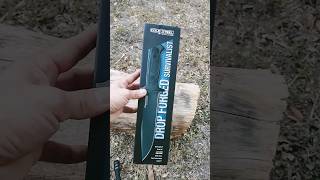 Cold Steel Drop Forged Survivalist quick unboxing GSM bushcraft scary sharp Survivalist knife [upl. by Brothers848]