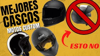 Tipos de CASCOS para MOTOS CUSTOM ¡Escoger casco para moto [upl. by Riker]