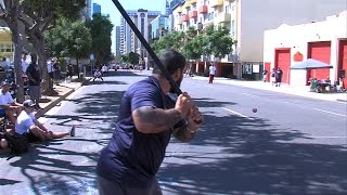 Stickball Tournament in Little Italy [upl. by Alphonso]