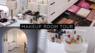 BEAUTY ROOM  CLOSET TOUR 参观我的化妆室  美妆博主工作室探秘  化妆品收纳  衣帽间 [upl. by Ailsa692]