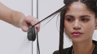 How to use ghd Glide hot brush on textured curly hair [upl. by Beryl]