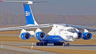 4 ENGINES AIRCRAFT HIGHLIGHTS Rare amp Special Aircraft IL76 C5M AN124 A340 A380 B747 A400M [upl. by Yahs310]