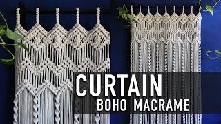 Tutorial Macrame Boho Curtain [upl. by Hendricks]