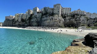 Living in Tropea Italy  Enjoying the Sea and Exploring the Town of Tropea in Calabria in April 2022 [upl. by Nanah]