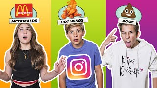 INSTAGRAM FILTERS Decide What I Eat for 24 HOURS DOUBLE DATE CHALLENGE 🍔🥰  Walker Bryant [upl. by Ttehr]