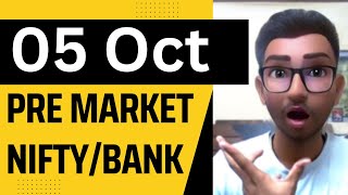 Pre Market Analysis 05 Oct premarketanalysis premarketanalysistoday indianstockmarket [upl. by Mairb188]