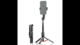 Universal 35inch Selfie Stick Tripod Stand for Cell Phone with Bluetooth Remote [upl. by Imailiv]