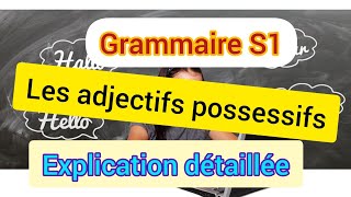 Les adjectifs possessifs [upl. by Etterual]