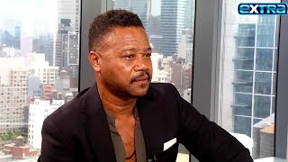 Cuba Gooding Jr REACTS to Getting Dragged into Diddy Scandal Exclusive [upl. by Adyaj933]