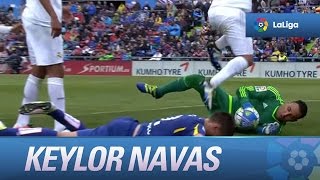 Cesión de Marcelo y remate de Sarabia que despeja Keylor Navas [upl. by Sutphin]