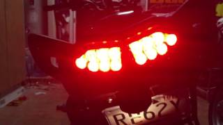 Motodynamic Integrated Sequential LED Tail Lights Kawasaki Versys [upl. by Ainocal]