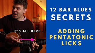 Spice Up Your 12 Bar Blues with Pentatonic licks  Guitar Lesson [upl. by Znarf]