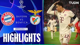 HIGHLIGHTS  Bayern München vs Benfica  UEFA Champions League 2425  TUDN [upl. by Yleak543]