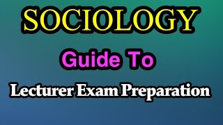 PPSC Sociology Lecturer Preparation  Best Books For Sociology Test  Tips to Pass Sociology Exam [upl. by Aneekahs18]