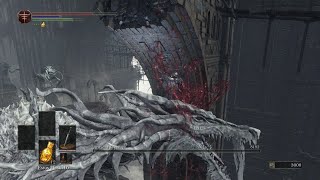 Dark Souls 3  Ancient Wyvern Boss Fight Kill W 1 Hit Dragon Head Stone [upl. by Anelas581]