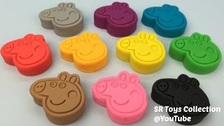 10 Play Doh Peppa Pigs  Surprise Egg [upl. by Ellehsar]