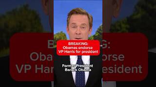 Obamas endorse VP Harris for president [upl. by Nueoht]