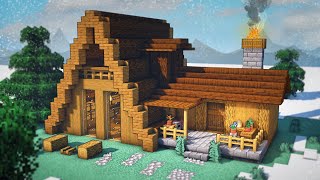 Minecraft How To Build A Small Cabin  Tutorial [upl. by Sinegold]