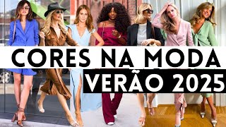 🔴CORES 2025  30 LOOKS COM 10 CORES QUE ESTÃO NA MODA PRIMAVERA VERÃO 2024  2025 [upl. by Atiseret301]