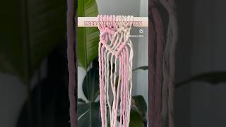 Macrame heart pattern to try next 🫶🏼 macrameforbeginners macramedesigns macramelove [upl. by Nnazil314]