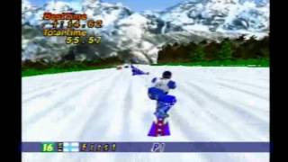 Nagano Winter Olympics 98 N64 Giant Slalom Snowboard [upl. by Berlin]