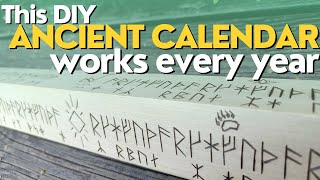 Runic Calendar Staff  How Medieval Nordic People Tracked Time and how to make one [upl. by Beacham199]