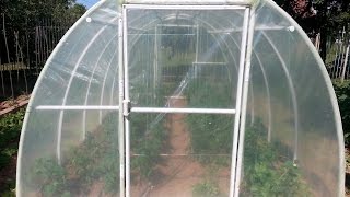 Easy way to build PVC greenhouse DIY [upl. by Gaves]