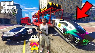 Franklin Delivering TRILLIONAIRE SUPER CARS in GTA 5  SHINCHAN and CHOP [upl. by Worth]