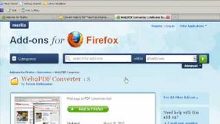 How To Make PDF Files With FireFox [upl. by Bryon]