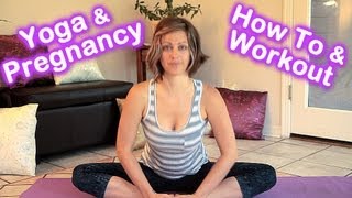 Pregnancy Yoga How to Workout amp Stretches For Pregnant Women by Jen Hilman [upl. by Leelah296]