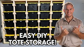 DIY Tote Storage Step By Step Guide For Floating Bins [upl. by Anaeirb]