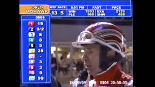 2004 Mohawk Raceway CANTAB HALL Mike Lachance Canadian Trotting Classic Elimination [upl. by Alilad863]