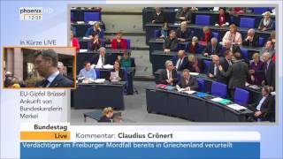 Bundestag Debatte über Bundeswehreinsatz in Darfur am 15122016 [upl. by Ligetti]