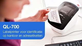 Brother QL700  Labelprinter voor identificatie op kantoor en adresetiketten [upl. by Saibot]