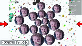 Covering the ENTIRE Map in Agario 173060 Score  Agario World Record [upl. by Sedlik]