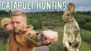 Catapult Hunting  Catch and Cook  Bushcraft Skills [upl. by Ingrid]