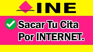 Como Sacar CITA en el INE por INTERNET Cualquier TRAMITE Renovacion Extravio Cambio domicilio [upl. by Etteve]