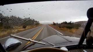 1947 Ford vacuum operated windshield wipers in rain and snow [upl. by Nisa]