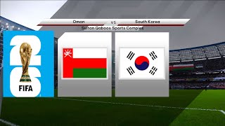 ⚽ Oman vs South korea ⚽  Fifa World Cup Qualifying Fifa 9102024  Fifa 2024 [upl. by Ahsei]