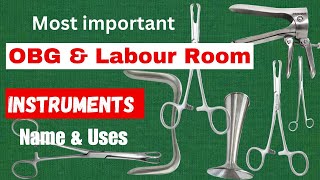 Instruments used in gynac OPD and labour room  OBG instrument  nursing video [upl. by Atnauqahs334]