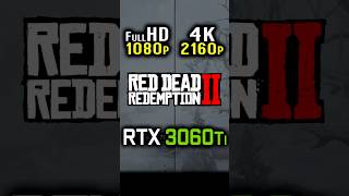 1080p vs 2160p  RTX 3060 Ti  Red Dead Redemption 2  HD vs 4K [upl. by Jonie645]