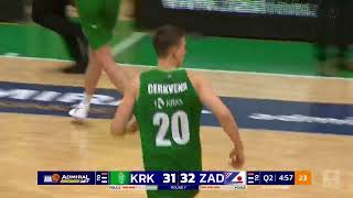 AdmiralBet ABA League 202425 highlights Round 7 Krka – Zadar 2112024 [upl. by Jordanna]