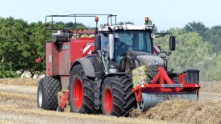 FENDT Vario 828 Black Beauty  Pressage de paille  Straw Baling 2017  4KPhantom [upl. by Lieno166]