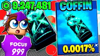 SPENDING 9247481 On RARE COFFIN SWORD in BLADE BALL 😱 [upl. by Nnayhs]