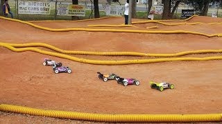 Electric 18 RC Buggy Track Race [upl. by Eelir]