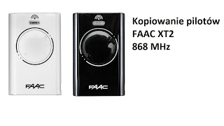 Kopiowanie pilotów FAAC XT2 868 MHz bez dostępu do radioodbiornika [upl. by Diane-Marie]