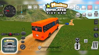 Minibus Simulator Vietnam  Car Hyundai County  Skins Màu cam  GP41 [upl. by Lehet]