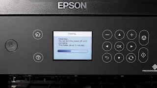 Epson ET3700ET3750  Cleaning the Print Head [upl. by Ayekan]